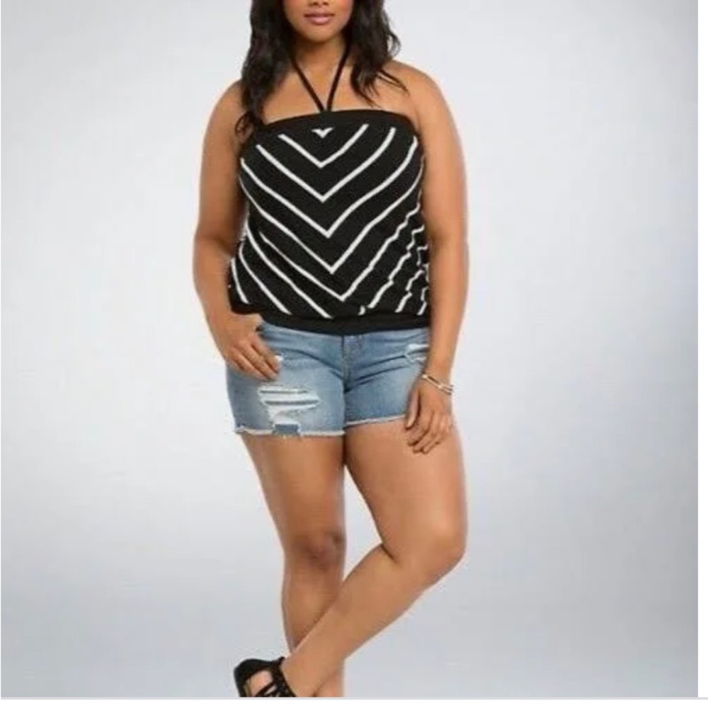Haler tank top with tie
